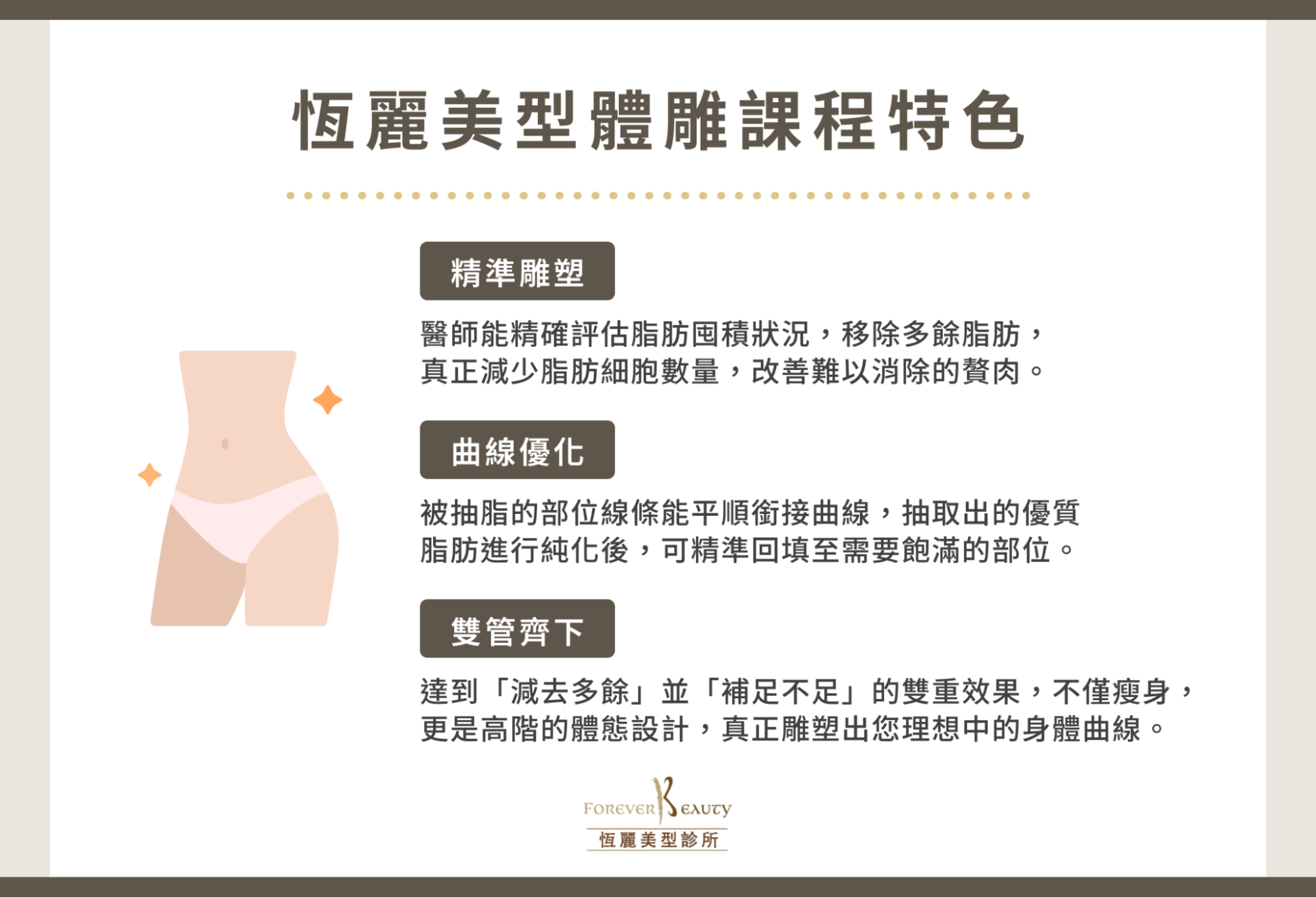 恆麗美型體雕課程特色